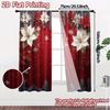 2D Flat Printing  JIT 2pcs   Curtains (Without Rod) Festive Curtains Modern Curtains&Window Treatment Prints Light Filtering