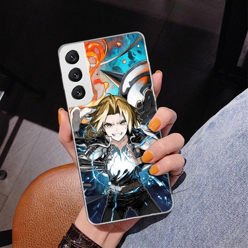 Fullmetal Alchemist Anime Phone Case For Samsung Galaxy S24 S25 Edge S26 Ultra S23 S22 S21 Plus S20 FE + Personalized Print Cove