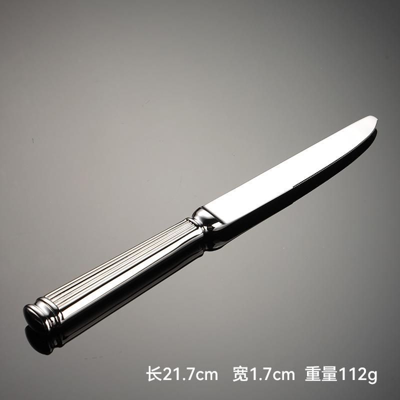 

304 кованая римская колонна из нержавеющей стали для отеля, столовые приборы в западном стиле, нож для стейка, вилка, ложка, лопатка для торта, обычная ложка для крема