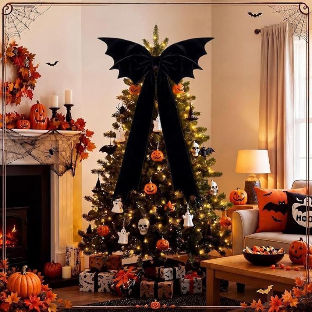 Decoration for Halloween - Large Gothic Tree Topper for House Party