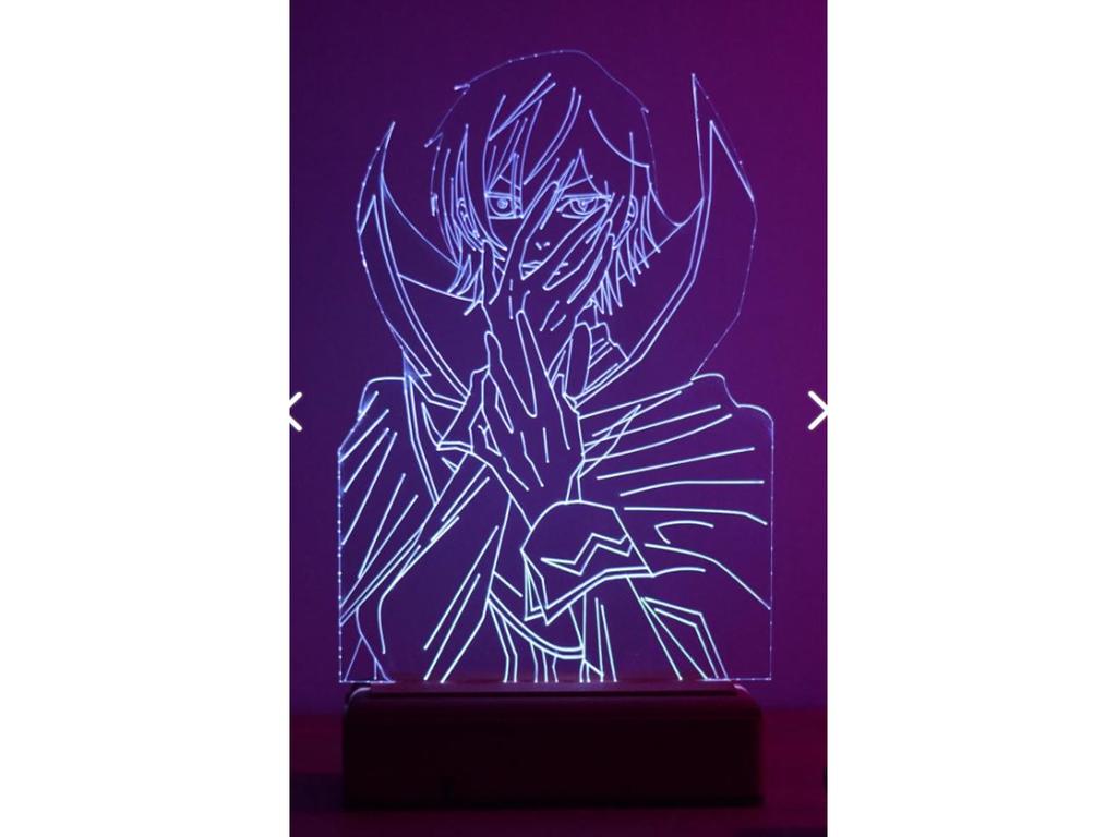 Anime Code Geass Lelouch Veilleuse 16 couleurs