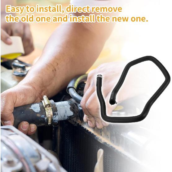 HVAC Heizungsschlauch Nr. F1F18548DF Motorkühler Kühlmittel Wasserschlauch Rohr für Ford Focus 2014-2020 Gummi Schwarz Gute Abdichtung