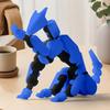 Dog Action Figure Multi-jointed Movable Adjustable Elbows 3D Printed Hound Action Figure Poseable Articulated Robot Dog Model