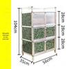 Vintage Cupboard: Floor-Standing Kitchen Cabinet with Shelving and Doors for Dishes and Utensils Storage