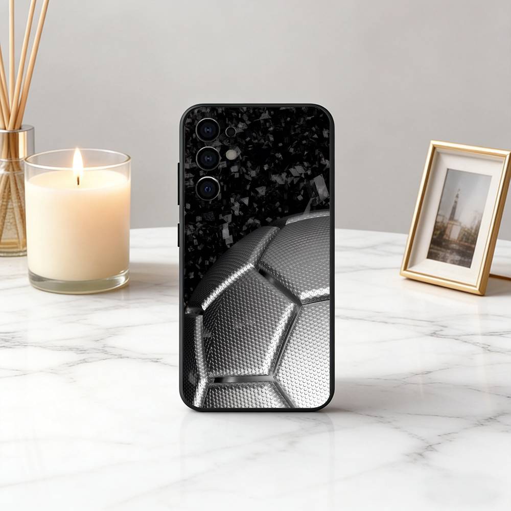 

F-Football S-Soccer stitch texture Phone Case For Samsung S25,S24,S21,S22,S23,S30,Ultra,S20,Plus,Fe,Lite,Note,10,Black Cover Samsung S24ULTRA