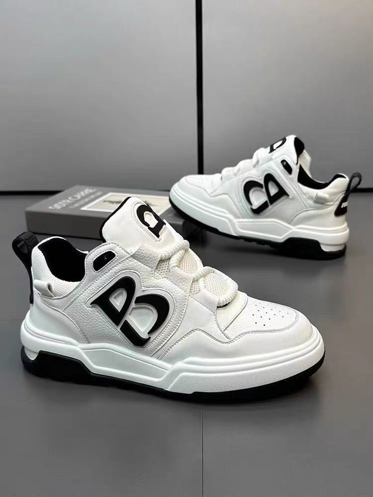 

Кроссовки мужские 2025 года, новый нишевый дизайн, студенческая корейская версия, универсальная спортивная обувь, увеличивающая рост, мужская обувь на платформе k816 39 белый