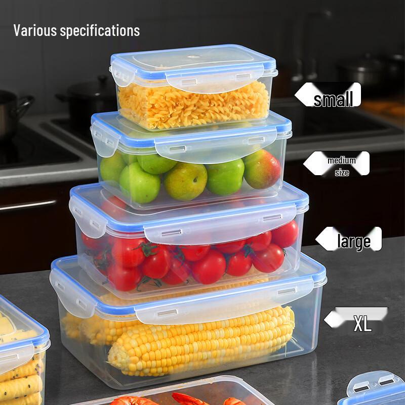 Ru Han 1.8L Transparent Plastic Food Storage Container Set
