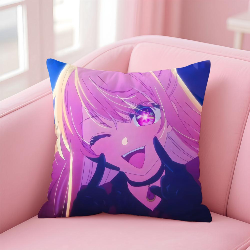RRuby Hoshino Cushion Cover Pillowcase Short Plush Invisible zipper Room Sofa Cushion Cover