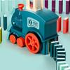 Domino Train for Kids Automatic Laying Electric Car Colorful Dominoes Set Brick Blocks Kits Games Educational Toys Girl Boy Gift