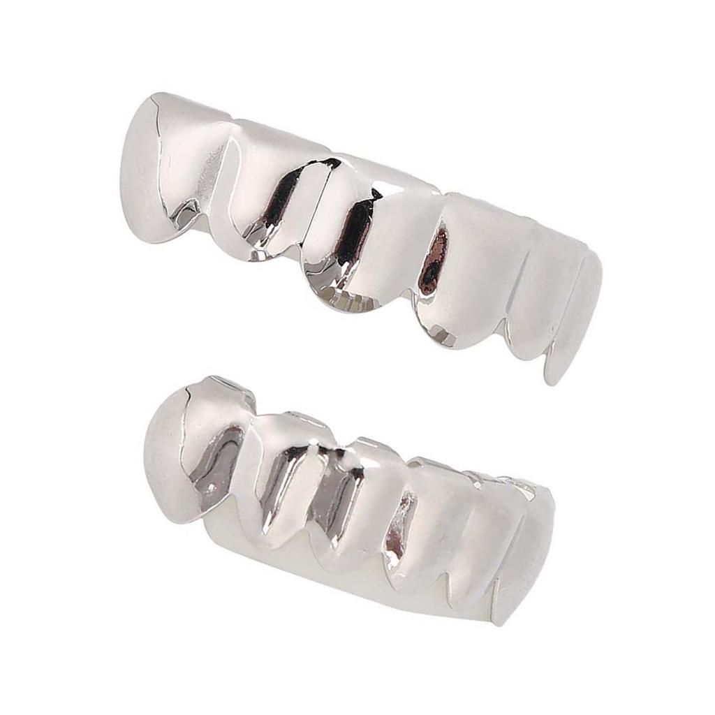 Shiny Teeth Hip Hop Prop Teeth Accessory Decoration for Halloween Party Gift