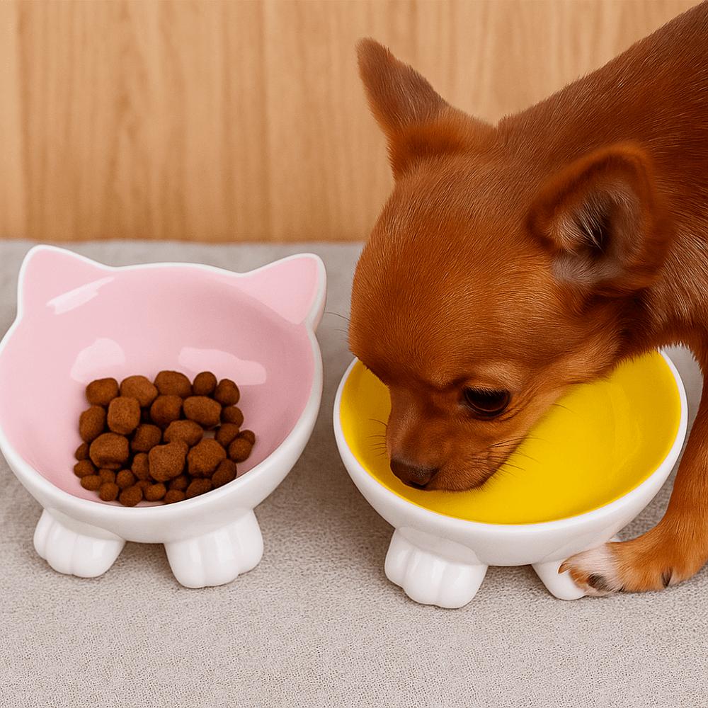 Non-slip Dog Food Feeding Basin Cute Pet Drinking Feeder Cat Ceramic Bowl  Water Container