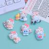 10 Pcs New Kawaii Cartoon Cute Car Cat Series Resin Scrapbook Diy Jewelry Gift Hairpin Accessories A141