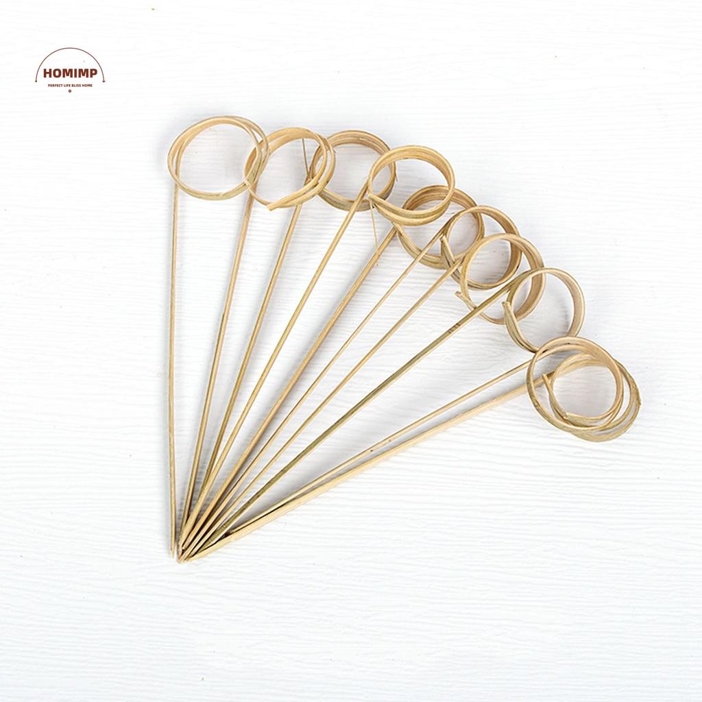 Barbeque Party Eco-friendly Disposable Decorative Scissor Shaped Fancy Sticks Cocktail Skewer Appetizers Picks Ring Toothpick
