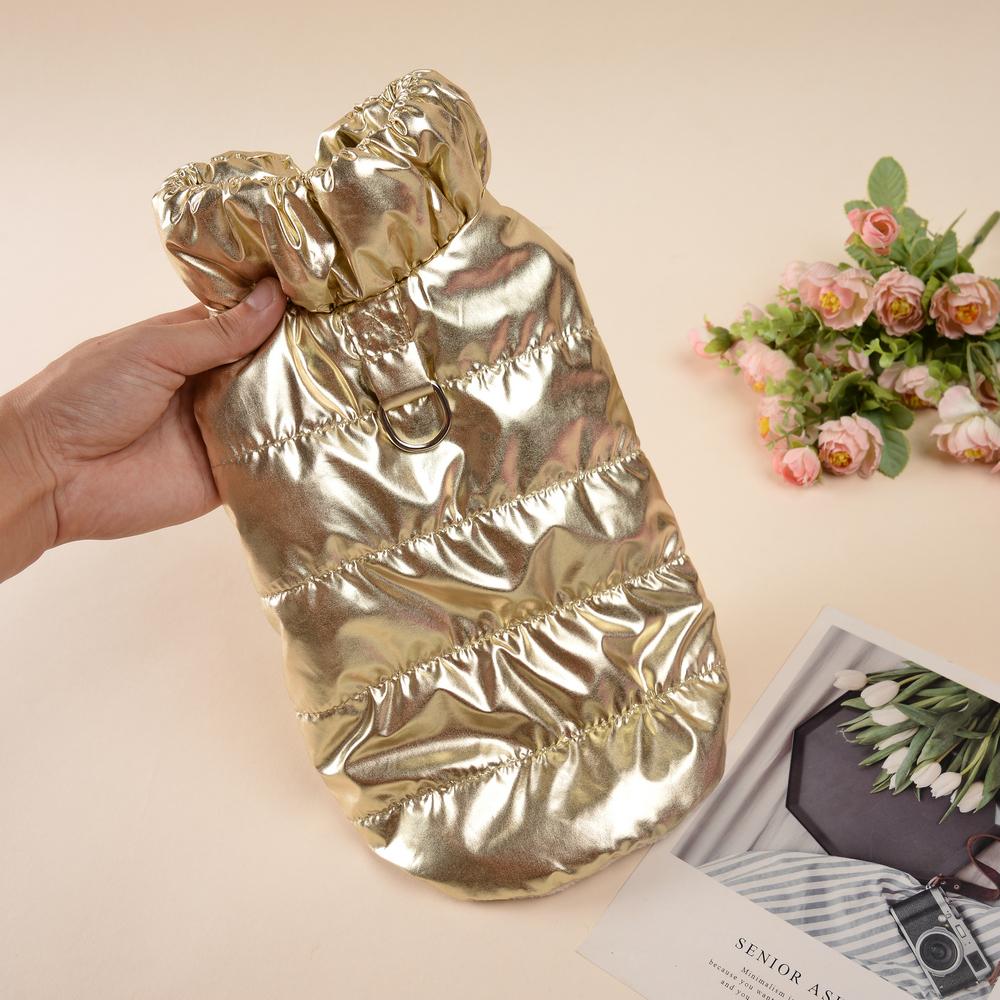 

Флисовая одежда для питомцев Осень Зима Теплое пальто с D-кольцом для маленьких средних кошек собак Водонепроницаемая куртка-пуховик для щенков котят Сфинкс S