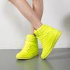Fashion Brand Womens Breathable High Top Skateboard Shoes Casual Non-slip Sport Shoes Ladies Platform Hidden Increasing Leather Sneakers