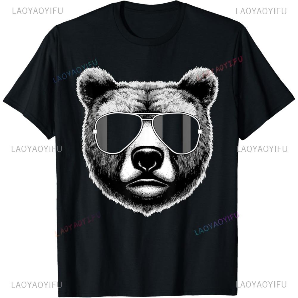 Cool Bear Aviator Sunglasses Graphic T-shirt XXL