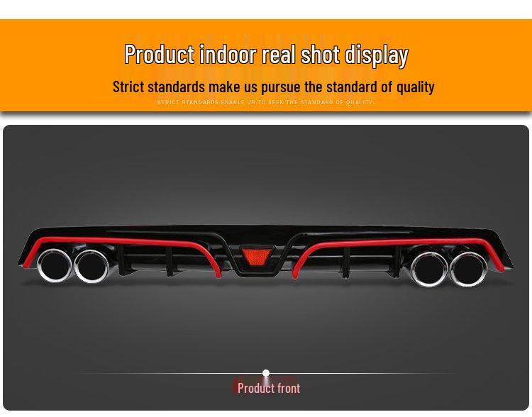 Designed for 10th Gen Civic: Exhaust Mod, Rear Spoiler, Tailpipe Kit, No-Cut Kit, Rear Bumper, Rear Splitter.