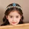 Korean Rhinestone Princess Crown Headband for Girls – Birthday & Performance Headdress