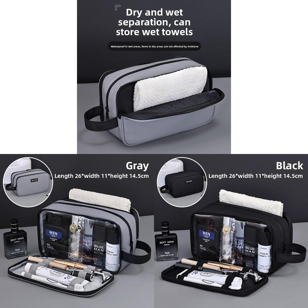 Waterproof Travel Toiletry Bag With Multiple Layers And Letter Pattern For Men And Women