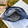 Stylish Grid Pattern Chest Bag Multiple Pockets Ideal for Outdoor Activities and Daily Use