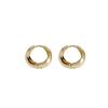 European & American S925 Sterling Silver Geometric Wide Ear Hoops - Trendy Internet Celebrity Earrings