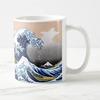 Katsushika the Great Wave Off Mug from Views of Mount Photo Mug Hokusai's "Under Kanagawa" Thirty-six Fuji (Ukiyo-e Series) (A Close-up)
