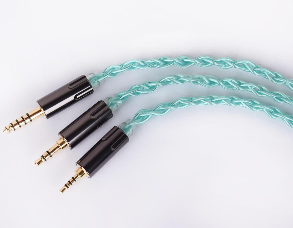 QDC Alloy Enhanced Shielding Layer Design Furukawa Balanced Earphone Upgrade Replacement Cable for Chinese QDC Earphones [JSHiFi-Spring] 4.4mm