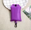 Shopping Bag Solid Color Eco-friendly Folding Reusable Portable Shoulder Handbag Polyester for Travel Grocery