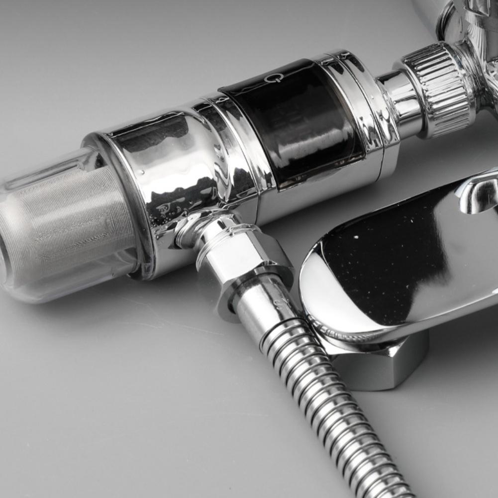 Thermostat and Filter Combination Shower Head with Large Digital Screen 2in1 Design 40 Filtration Mesh for Clean Water