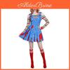 Childs Play Chucky Filmthema Cosplay Kleid aus Polyester für Halloween-Partys