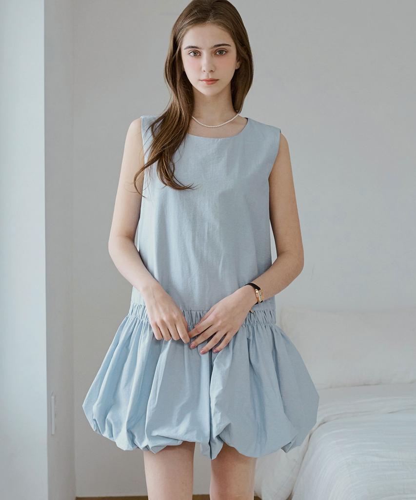 SLOWLOLLI Pumpkin Puff Mini Dress_4 Colors