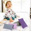 Cuscino Mini AURA 28 x 18 cm, Piccoli Cuscini da Viaggio, Minuscolo Cuscino per Riposo Monocolore con Federa per Adulti, Bambini, Cani, Lavabile in Lavatrice, Grigio