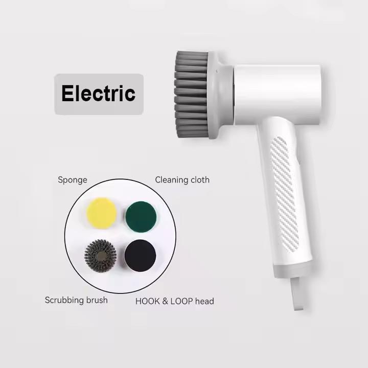 

Многофункциональная ручная беспроводная интеллектуальная электрическая щетка для чистки, портативная щетка для умной чистки пола и посуды для дома белый