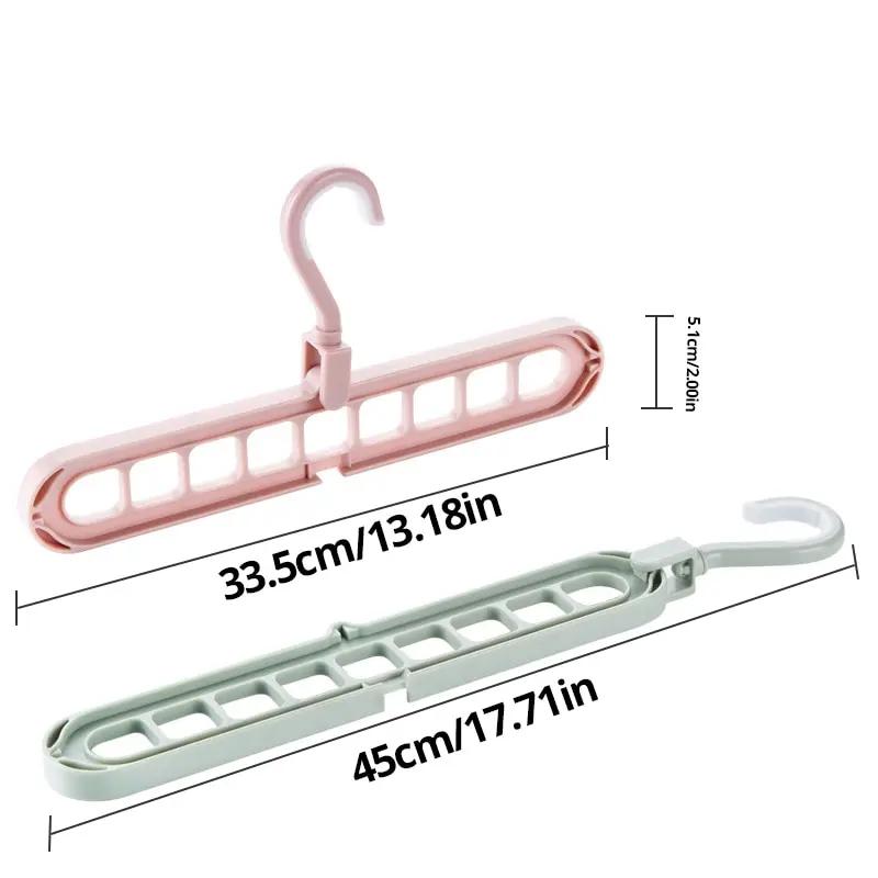 1 Pc Magic Multi-port Support Hangers for Clothes Drying Rack Multifunction Plastic Clothes Rack Drying Hanger Storage Hangers