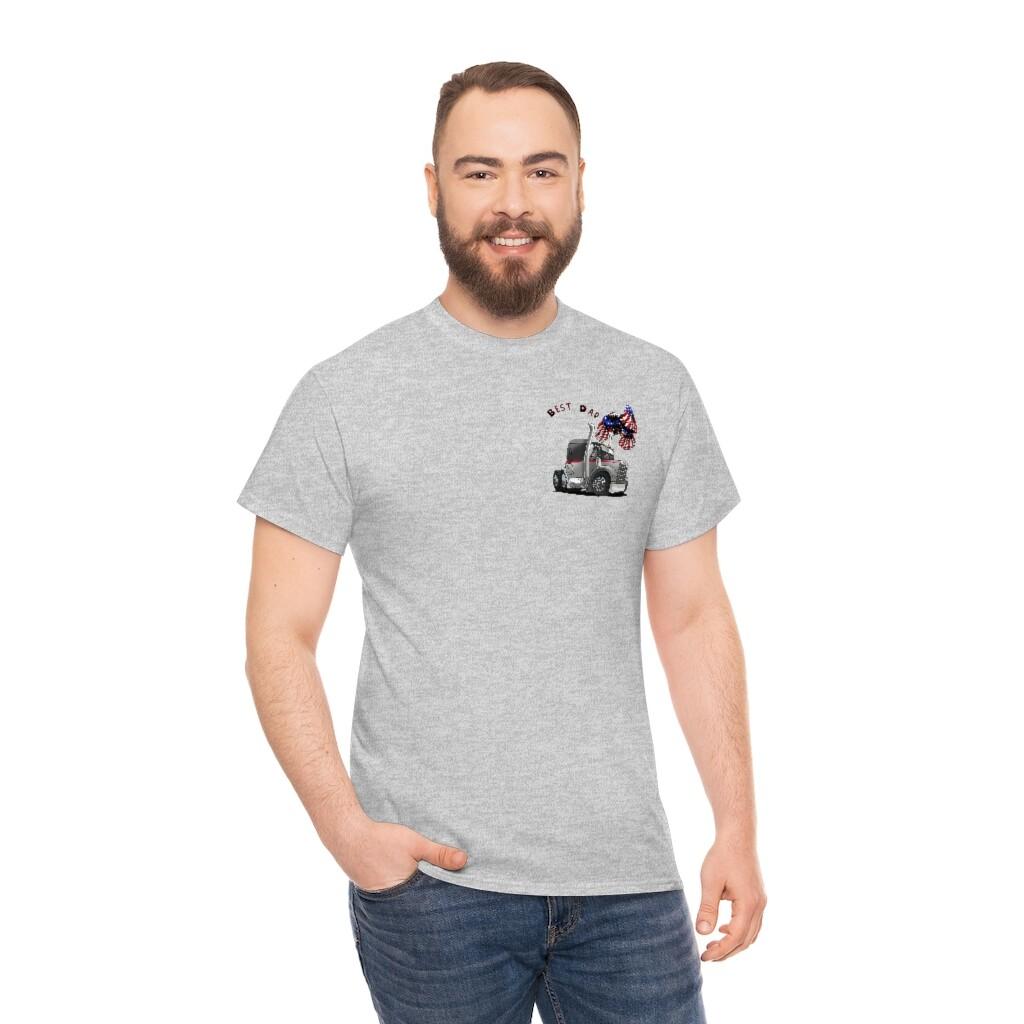 Fathers Day Trucker Cartoon Unisex Heavy Cotton Tee , LOOK!!! S разноцветный