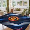 Manchester United Design Crystal Velvet Rug Soft Decorative Mat for Bedroom Entrance