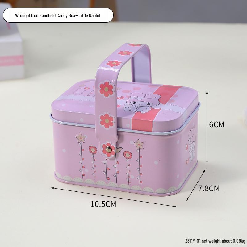 Adorable Cartoon Chocolate & Cookie Tin Box - Children's Gift or Wedding Favor Storage