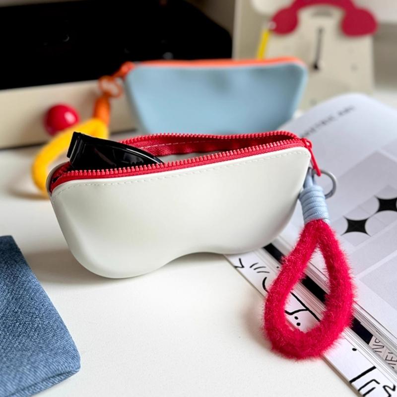 Reusable Silicone Organizers Case With 3D Structure For Electronics Accessories Dustproof Compactly Sunglasses Storage Bag
