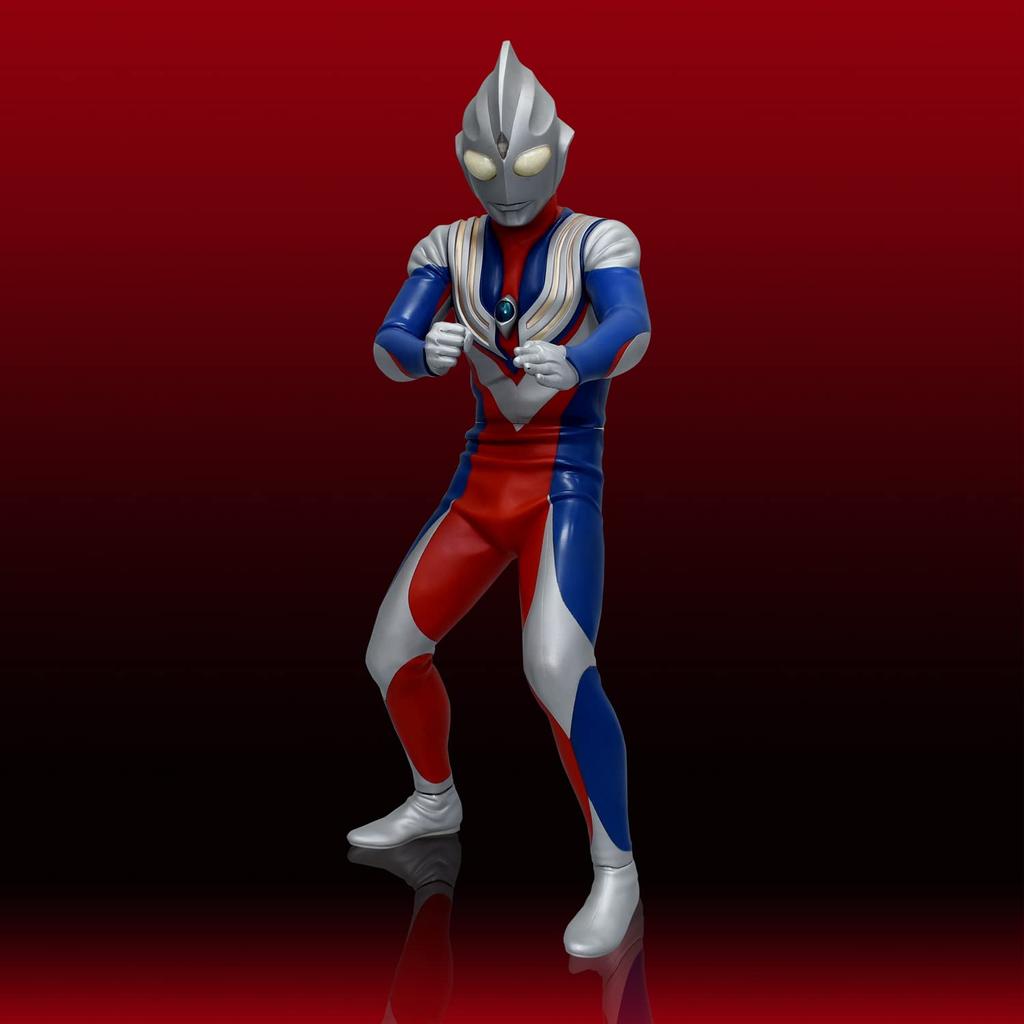 Ultraman Tiga Mega Soft Vinyl Model Kit Reissue Non-Scale 40cm Tall Unpainted Assembly Kit Red Vinyl 4571587310586