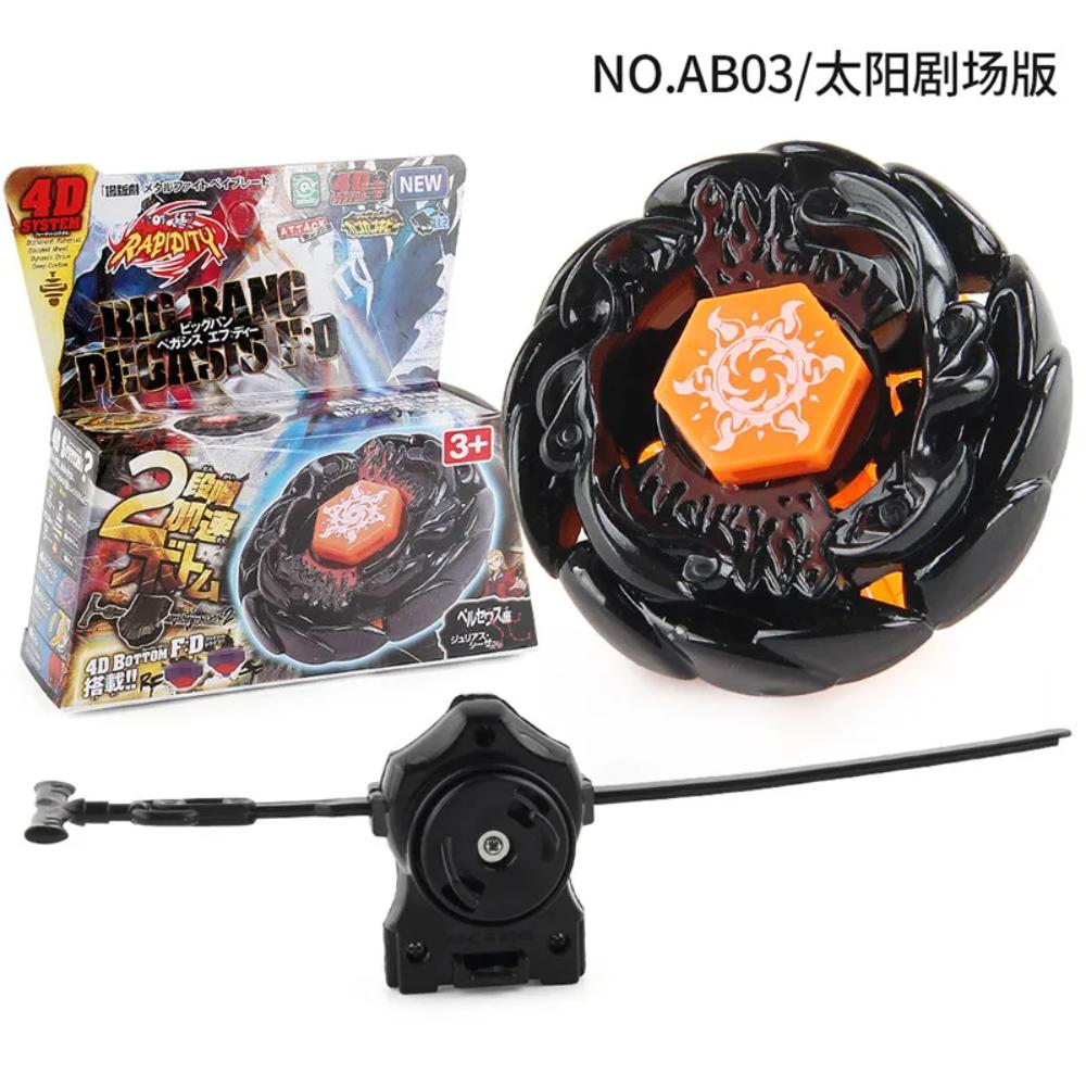 Takara Tomy 4D Metal Fusion Spinning Top Set With Launcher, Battling Gyro Toy, Interactive Gift (Random Parts)