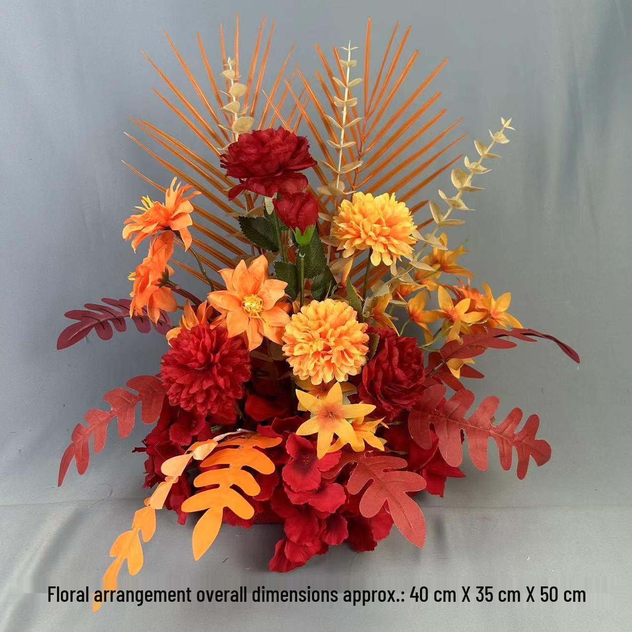 

Mori Style Wedding Aisle Flower Row - Artificial Floral Decoration for T-Stage & Background