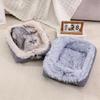 Dual-Use Fleece Pet Bed: Warm Cat Nest & Dog Mat for Autumn/Winter