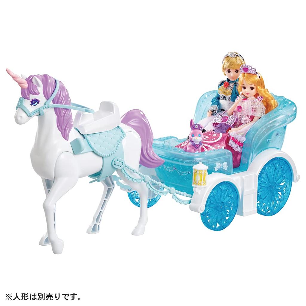 TAKARA TOMY Panenka Dreaming Princess Royal - hračka na hraní pro děti od 3 let, splňuje bezpečnostní normy pro hračky, certifikace ST Mark, Licca "Licca-chan Carriage"