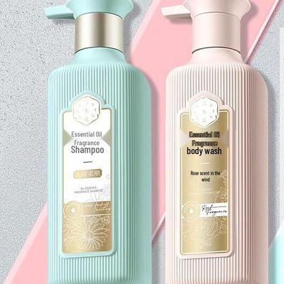 Sanshenghua Essential Oil Fragrance Anti-Dandruff Shampoo & Rose Shower Gel Set