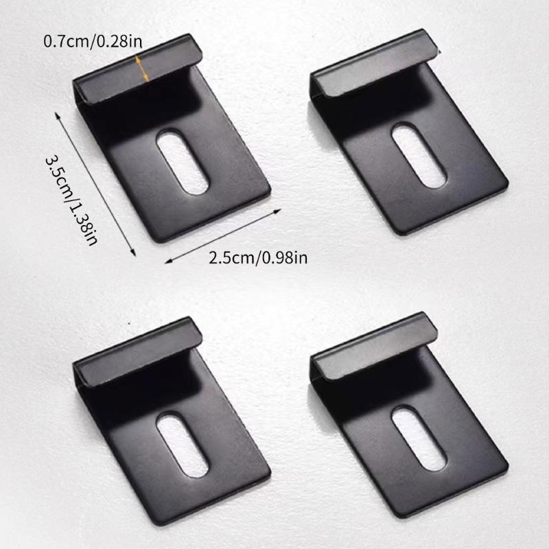 Glass Clamps Heavy duty Mounting Hardware Bathroom Glass Mounting set 4/6/8pcs
