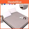 Soft Lightweight Fitted Sheet Solid Color Mattress Protective Cover For Cozy Sleeping