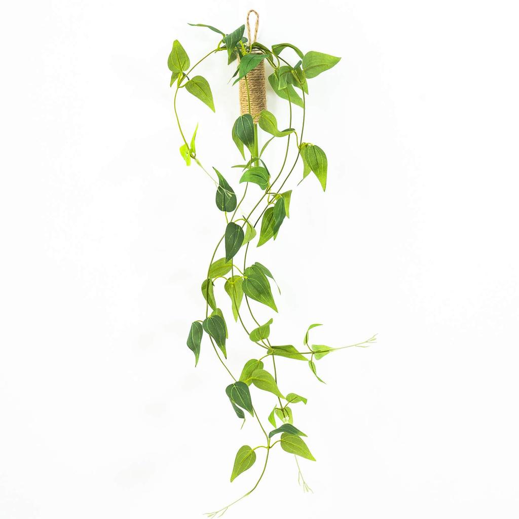 WillingYou Fake Green Hanging Plants with Wall Hanging Artificial Artificial Potted Total Length 70cm Vase, Plants, Plants,