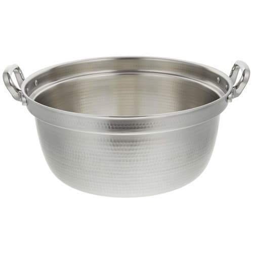 Akao Aluminum DON Hammered Round Pot, 48cm, Aluminum Alloy, Aluminum Die-Cast Handle, Japan, AEV02048