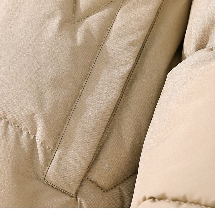 Jachetă din bumbac, pentru femei, toamnă și iarnă, secțiune scurtă, cu guler ridicat, jachetă din bumbac, îngroșată, caldă.