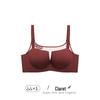 Rose Rendezvous: Red Seamless Push-Up Bra for Comfort and Enhancement